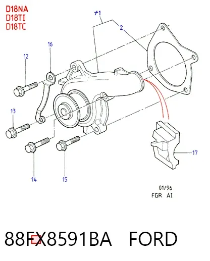 Помпа 88FX8591BA Ford