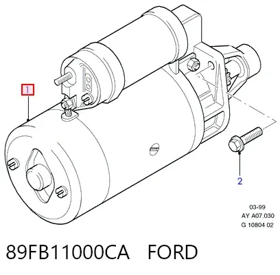 Стартер 89FB11000CA Ford