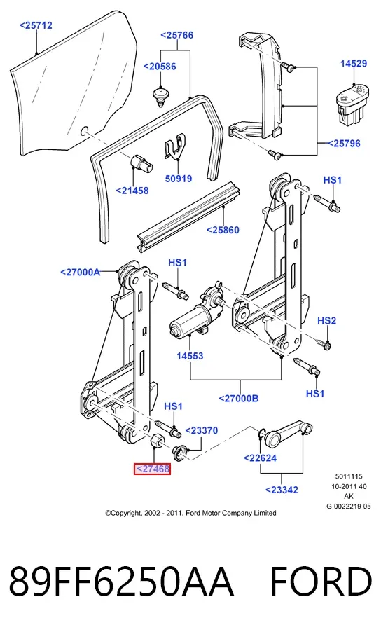 Распредвал 89FF6250AA Ford