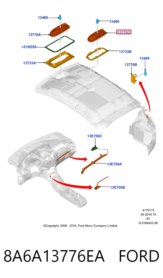  8A6A13776EA Ford