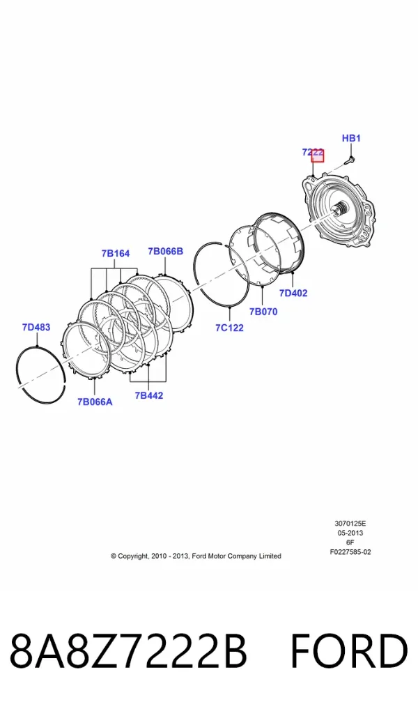  8A8Z7222B Ford