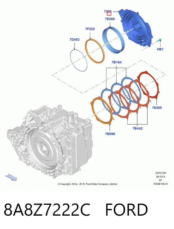  8A8Z7222C Ford