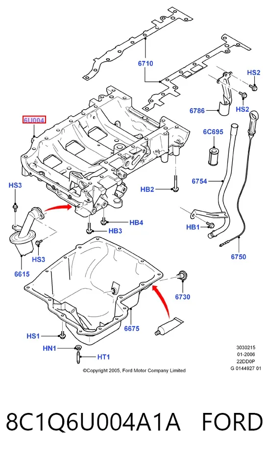  8C1Q6U004A1A Ford