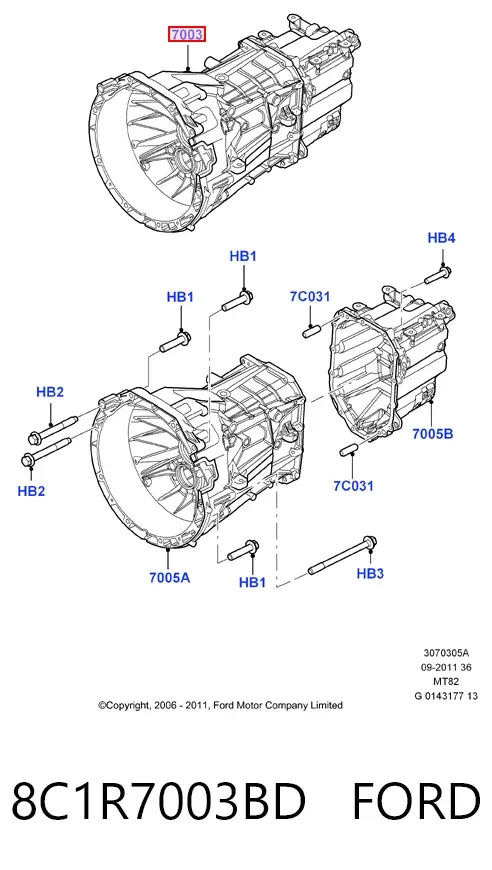КПП 8C1R7003BD Ford