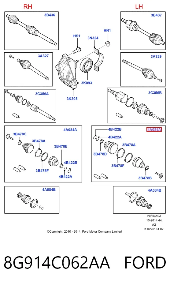  8G914C062AA Ford