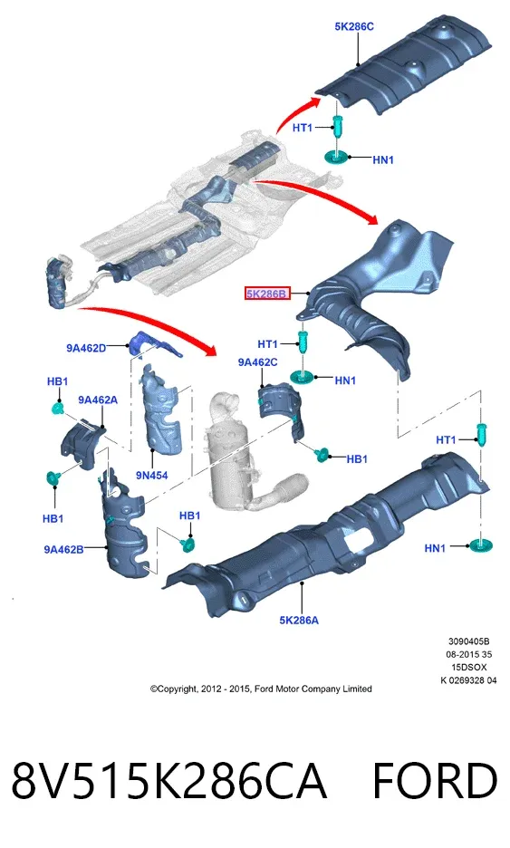  8V515K286CA Ford