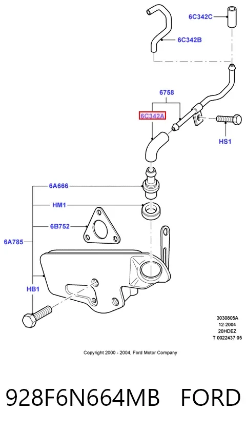  928F6N664MB Ford