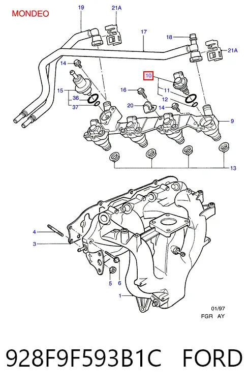 ТНВД 928F9F593B1C Ford