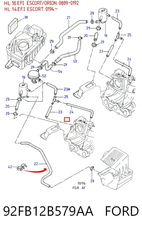 ДМРВ 92FB12B579AA Ford