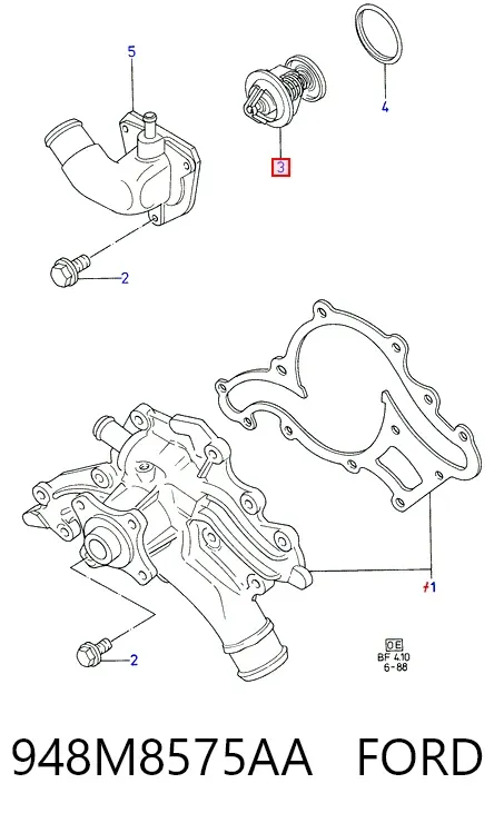 Термостат 948M8575AA Ford