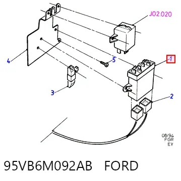 Реле свечей накала 95VB6M092AB Ford