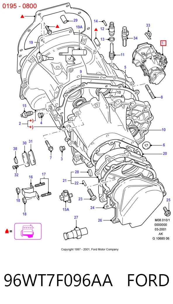 КПП 96WT7F096AA Ford