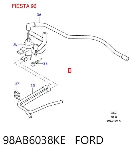 Правая подушка двигателя 98AB6038KE Ford