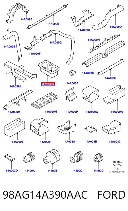  98AG14A390AAC Ford
