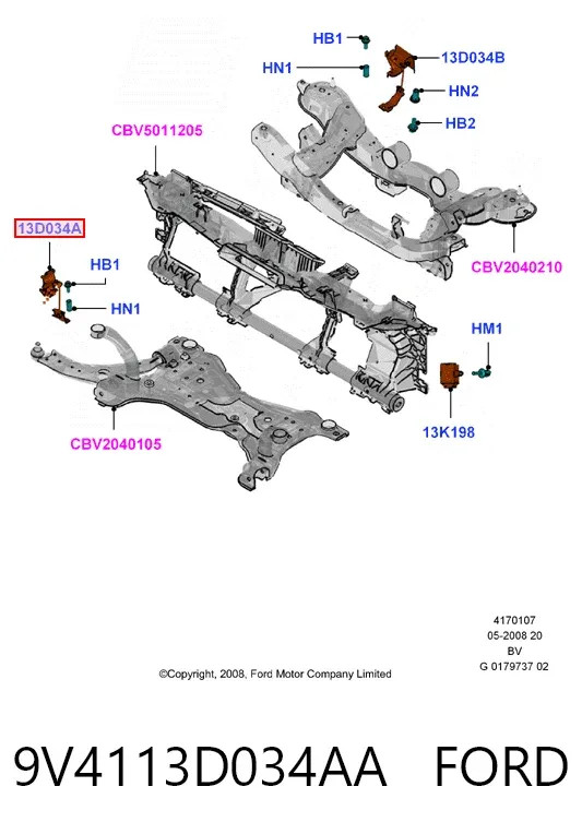  9V4113D034AA Ford