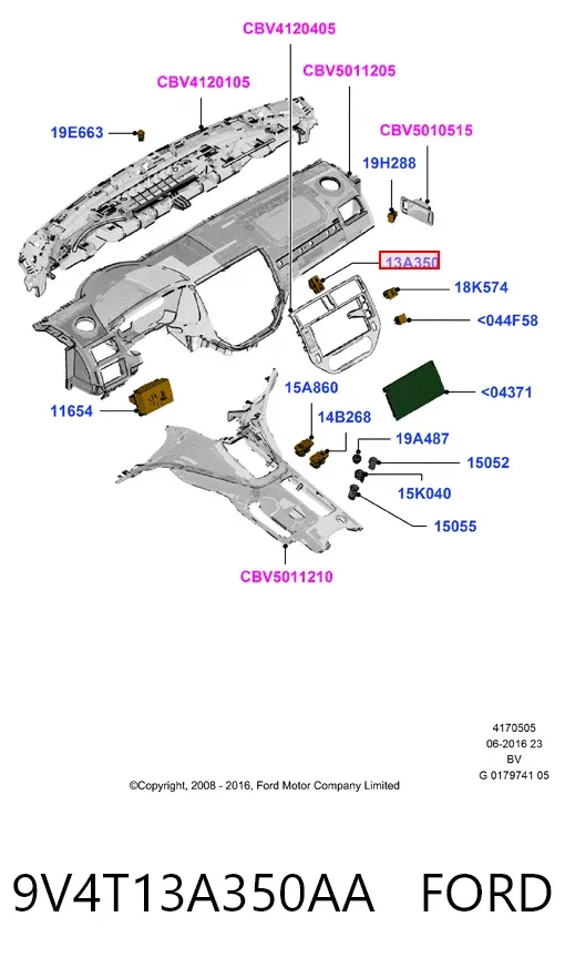  9V4T13A350AA Ford