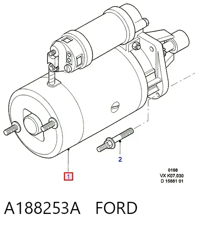 Стартер A188253A Ford