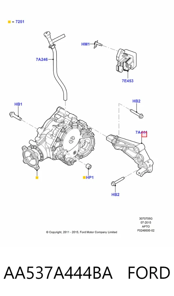  AA537A444BA Ford