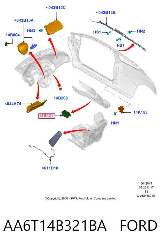  AA6T14B321BA Ford