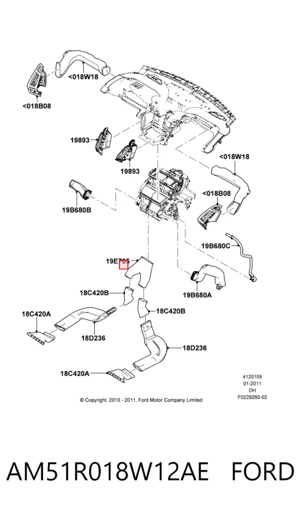  AM51R018W12AE Ford