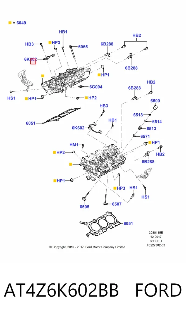  AT4Z6K602BB Ford