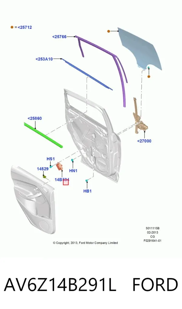  AV6Z14B291L Ford