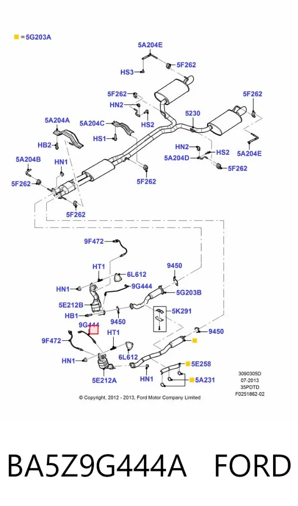  BA5Z9G444A Ford