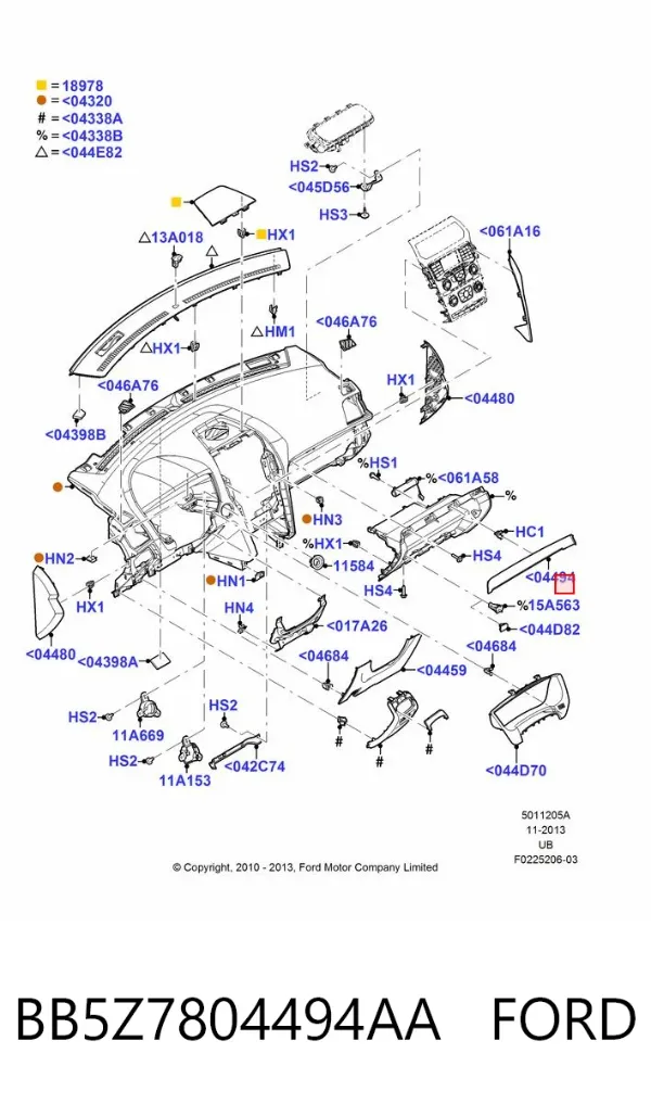  BB5Z7804494AA Ford