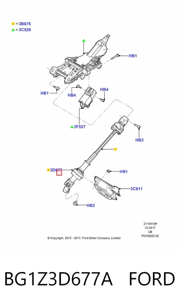  BG1Z3D677A Ford