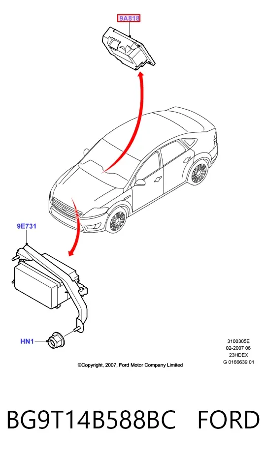 BG9T14B588BC Ford