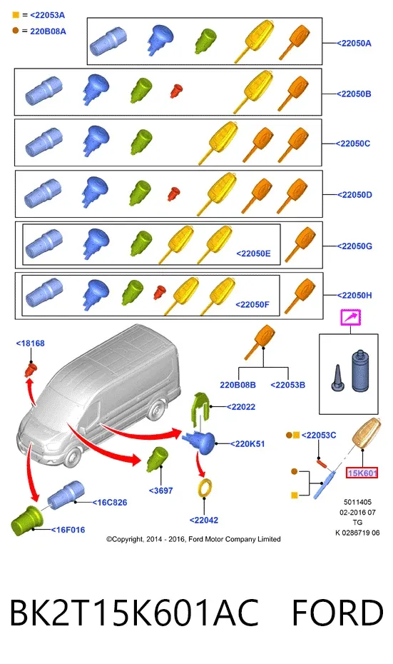  BK2T15K601AC Ford