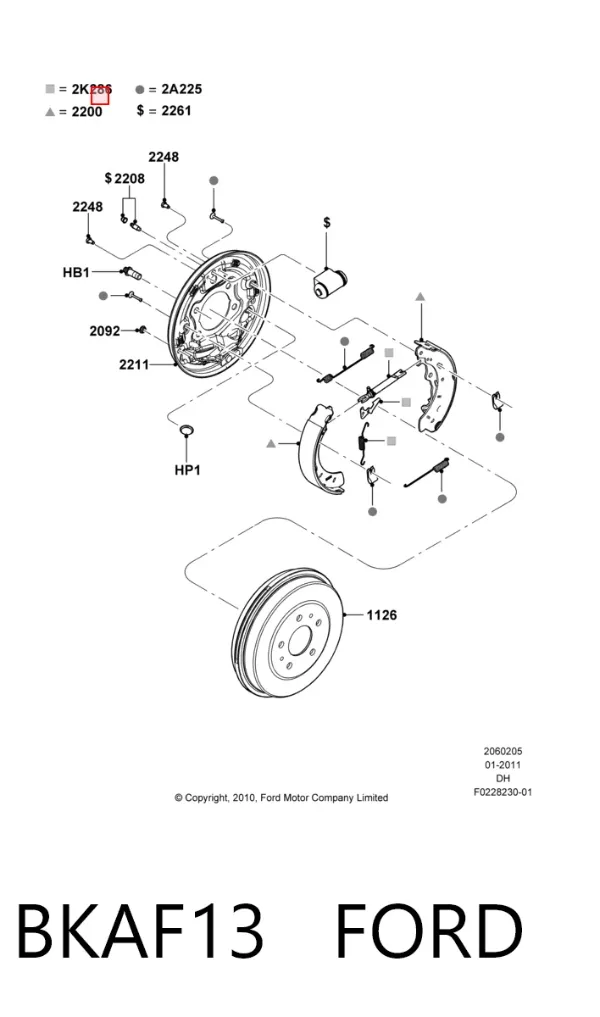  BKAF13 Ford