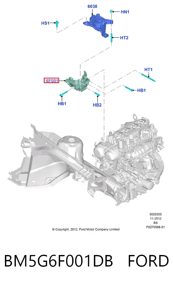 BM5G6F001DB Ford