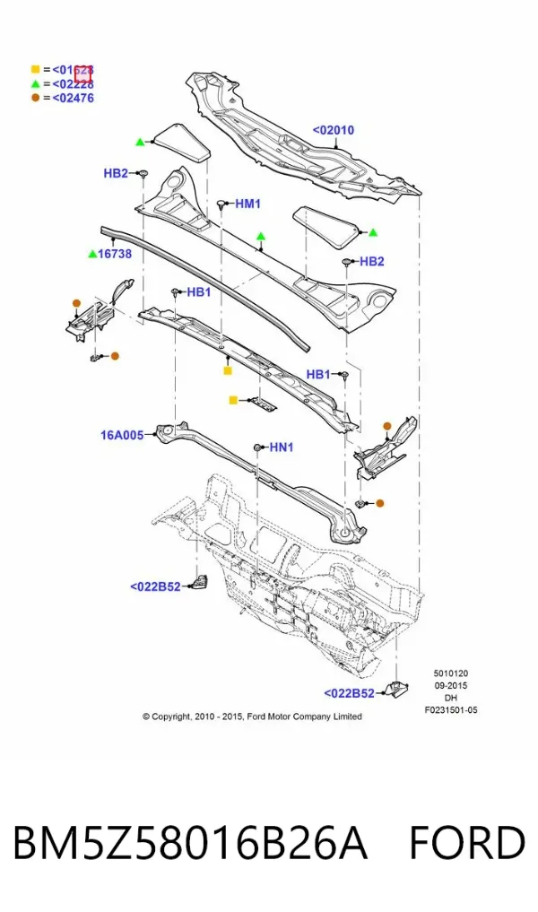  BM5Z58016B26A Ford