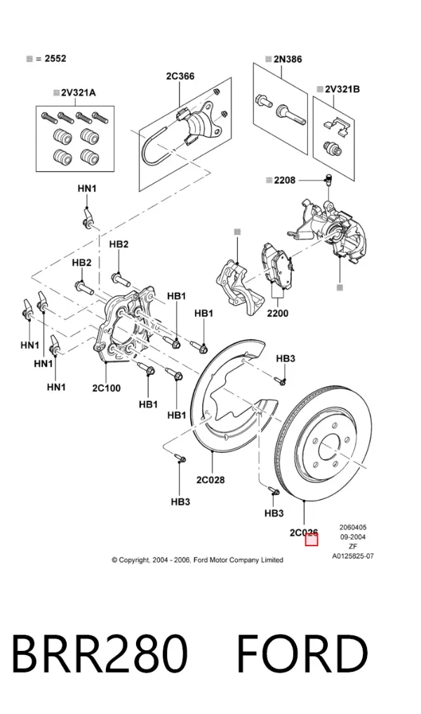 Тормозные диски BRR280 Ford