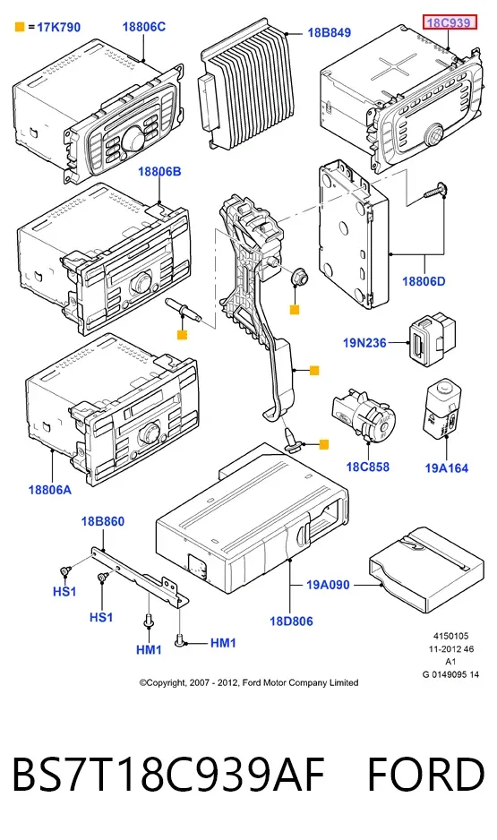  BS7T18C939AF Ford