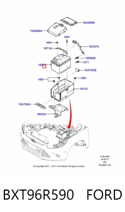 Акумулятор Форд 90 А/г (BXT96R590)