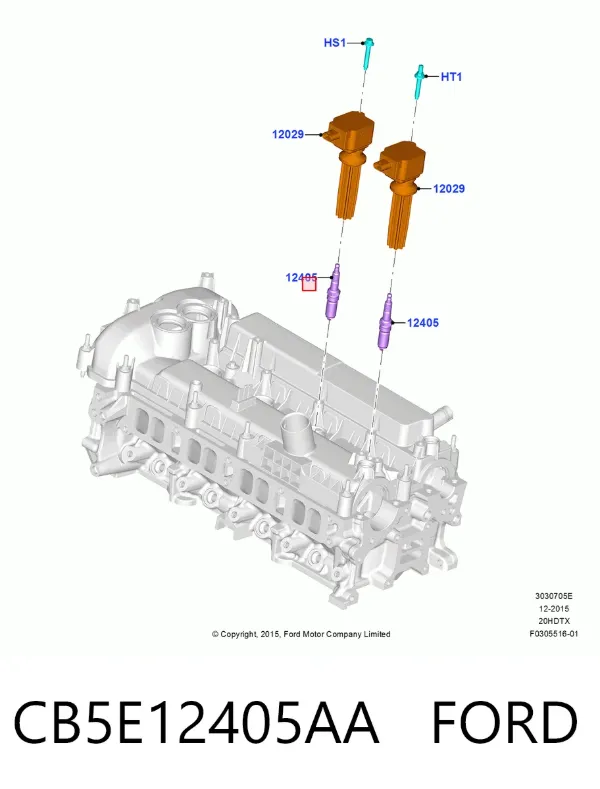 Свечи зажигания CB5E12405AA Ford