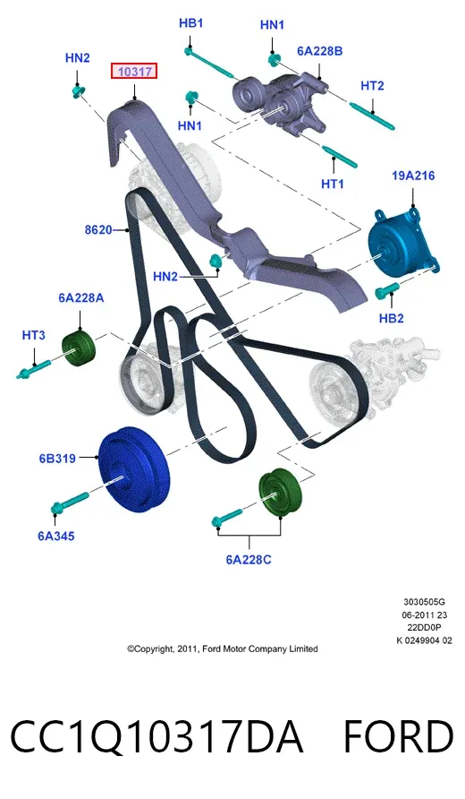  CC1Q10317DA Ford