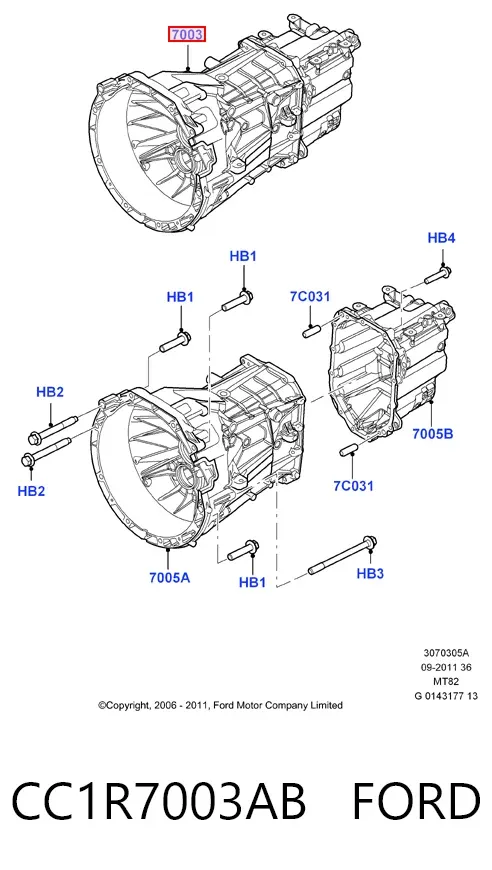 КПП CC1R7003AB Ford