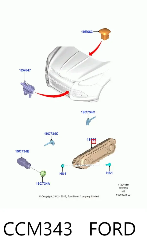 Блок управления кондиционером CCM343 Ford