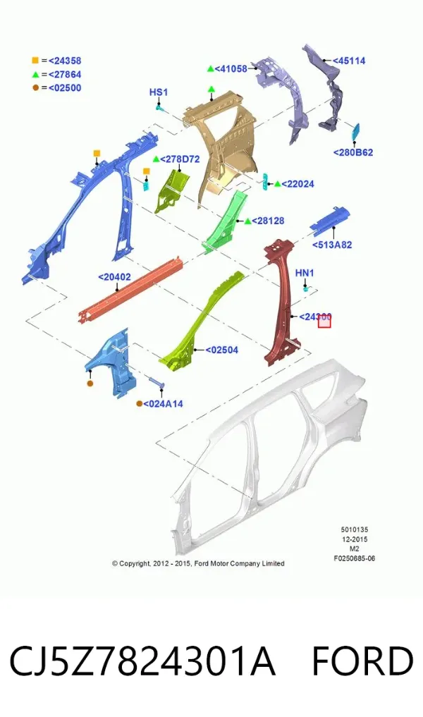  CJ5Z7824301A Ford