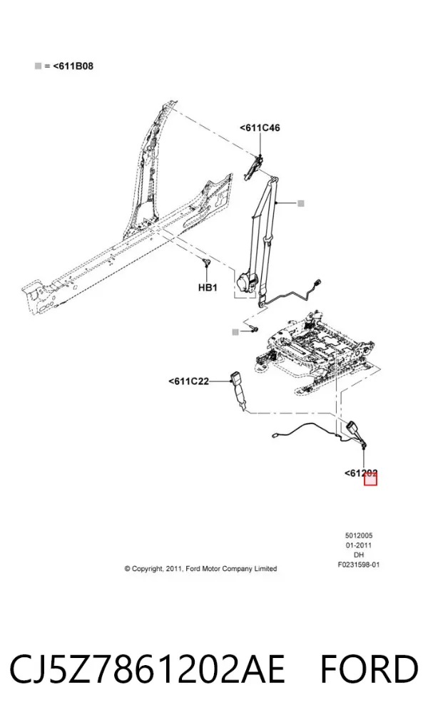  CJ5Z7861202AE Ford