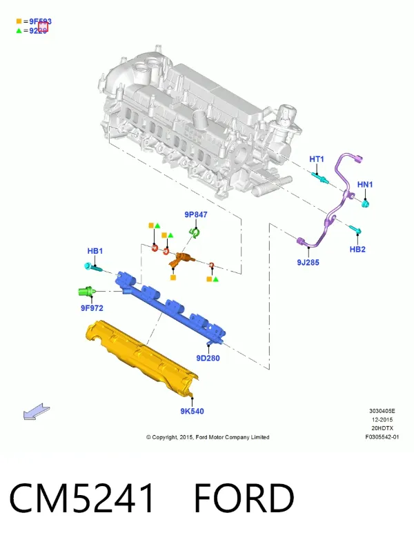 Топливные форсунки Ford Edge II