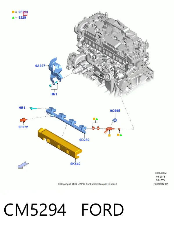 Топливные форсунки CM5294 Ford