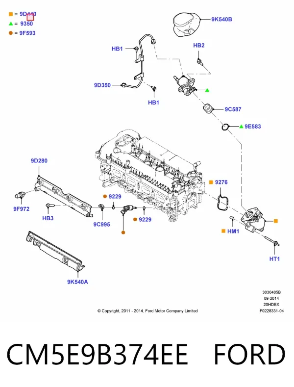  CM5E9B374EE Ford