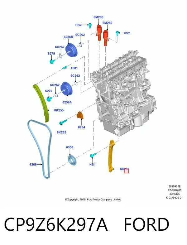  CP9Z6K297A Ford