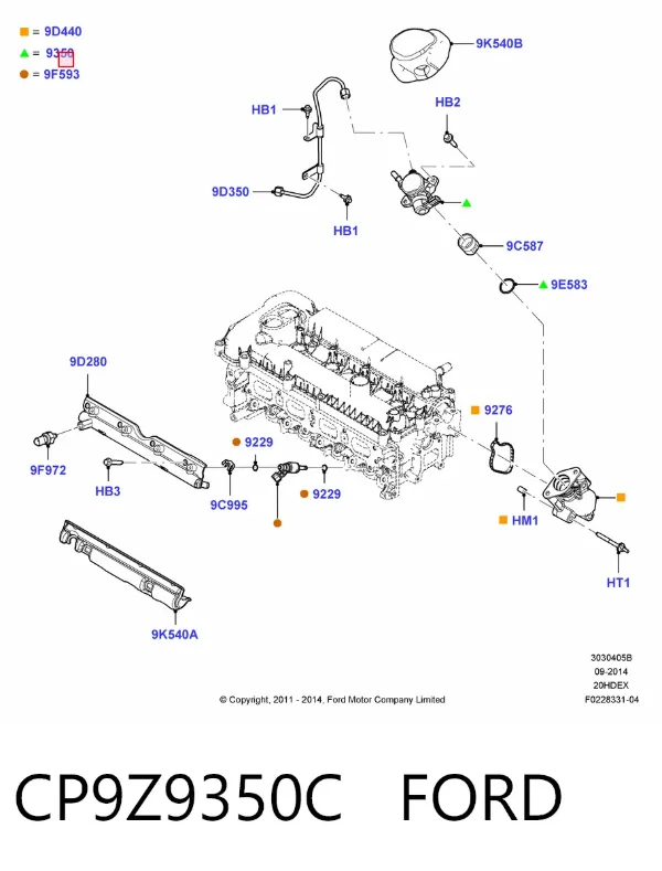 ТНВД CP9Z9350C Ford
