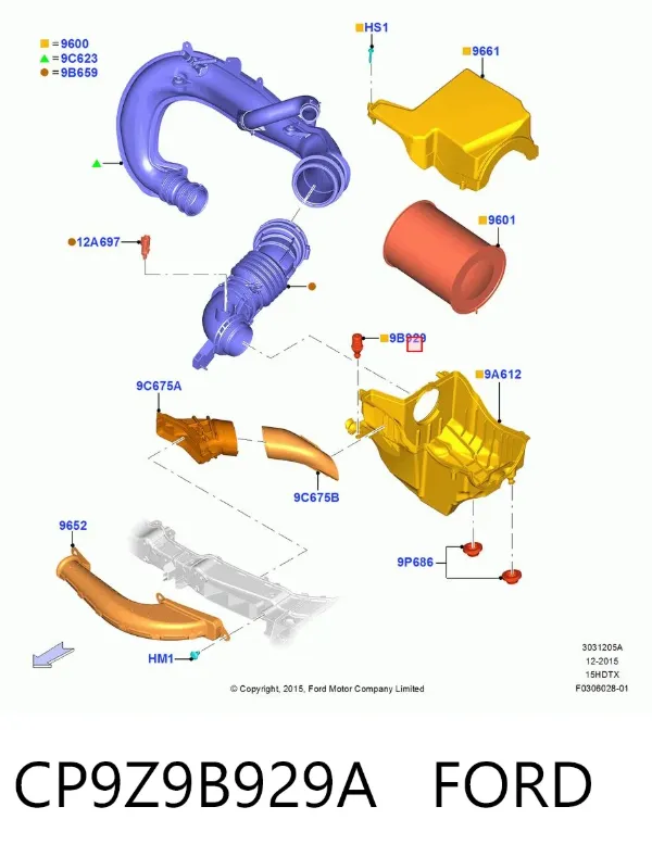  CP9Z9B929A Ford
