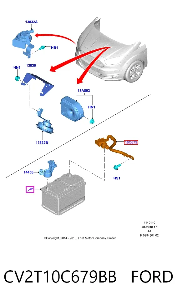  CV2T10C679BB Ford